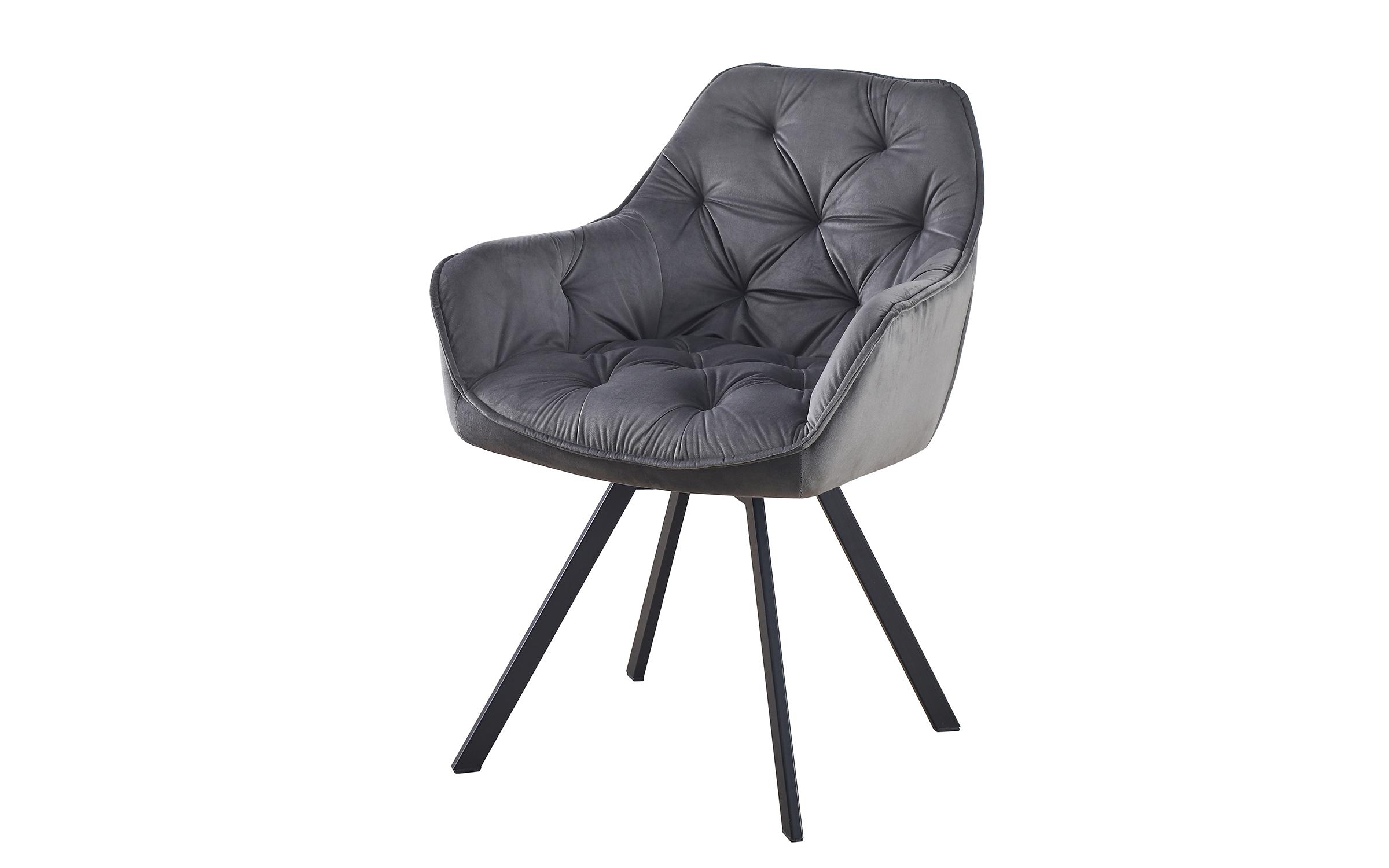 Scaun de masa Antin, gri inchis  1